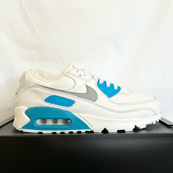 Nike Other - Nike Air Max 90 White / Laser Blue size 9 men’s / 10.5 Women’s 2023 PRE-OWNED